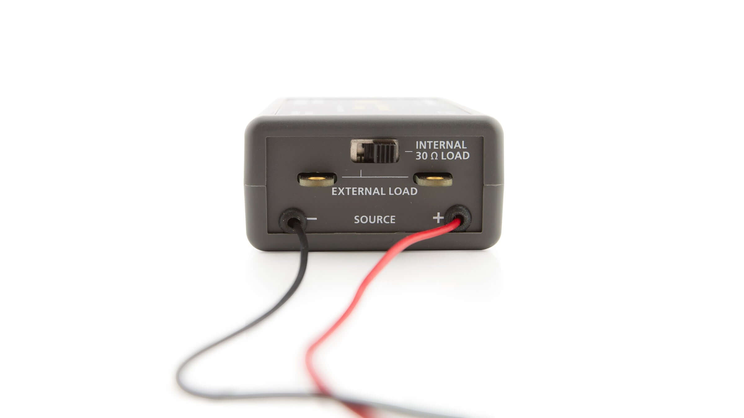 Go Direct Energy Sensor back view showing USB and load connections, ideal for small wind turbines and solar panels.