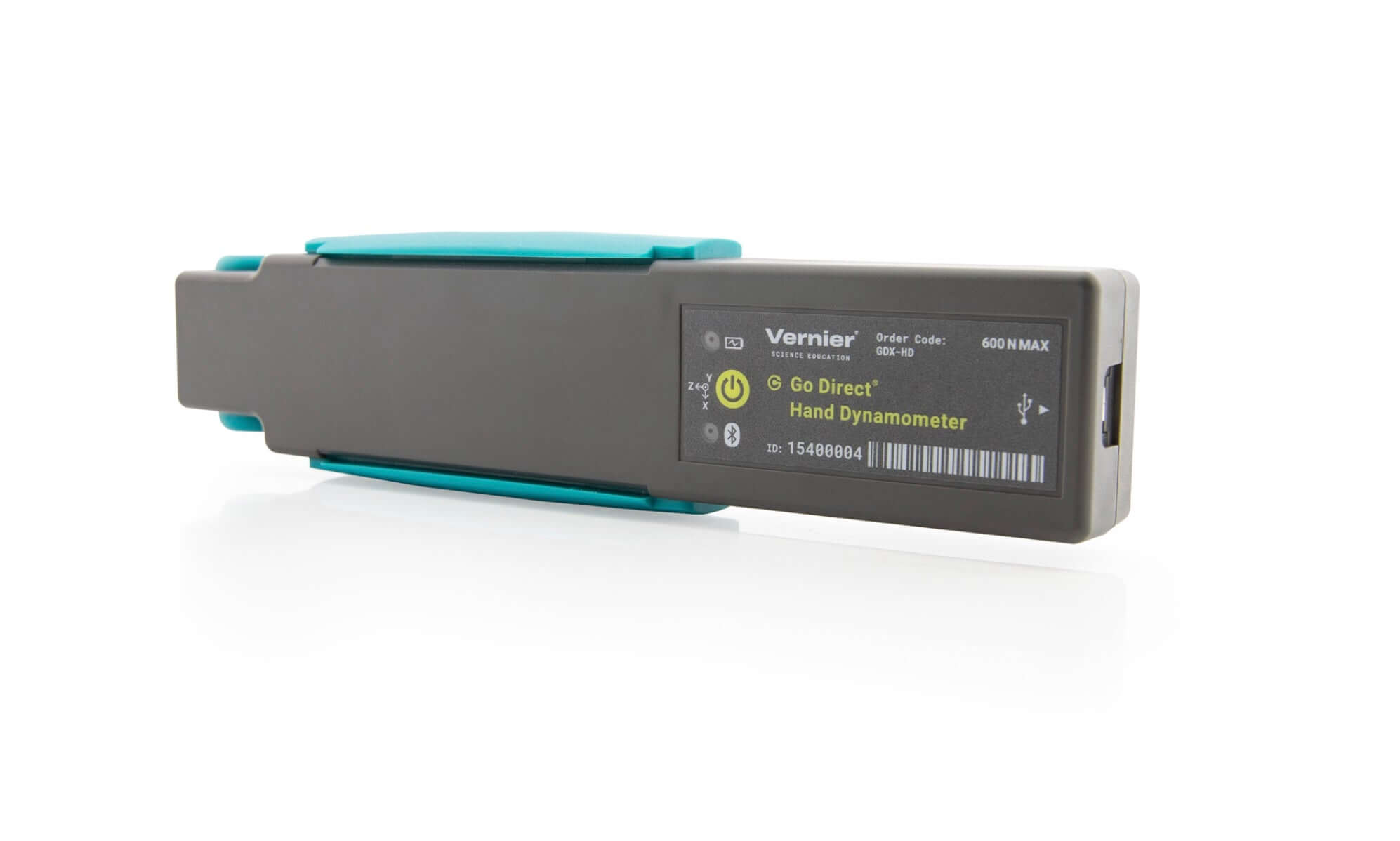 Go Direct Hand Dynamometer measuring grip and pinch strength, Bluetooth and USB compatible, used for muscle fatigue studies.