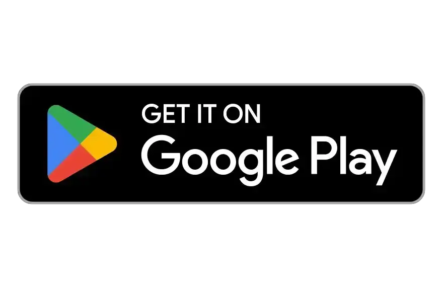 Google Play Store button to download apps, featuring colorful play icon and text 'Get it on Google Play'.