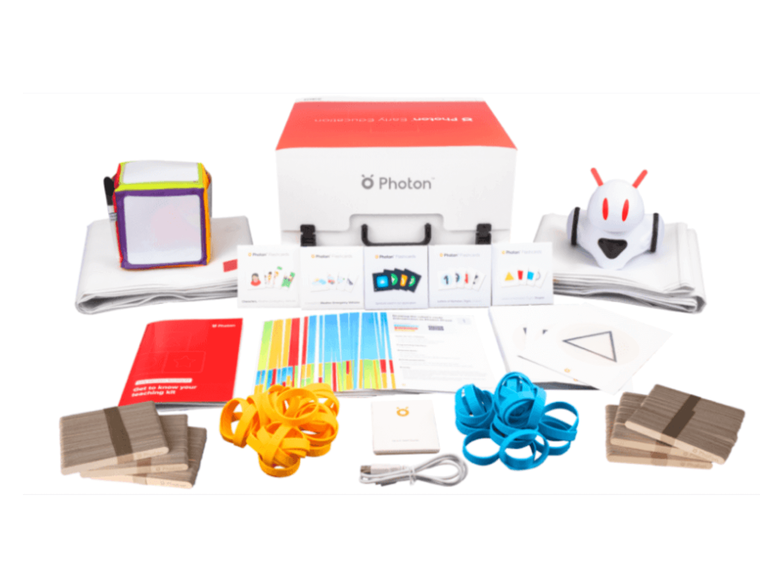 Photon Teaching Kit for early education featuring interactive tools for cognitive and social development activities.