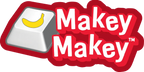 Makey Makey logo featuring a banana symbol, representing innovative interactive technology.