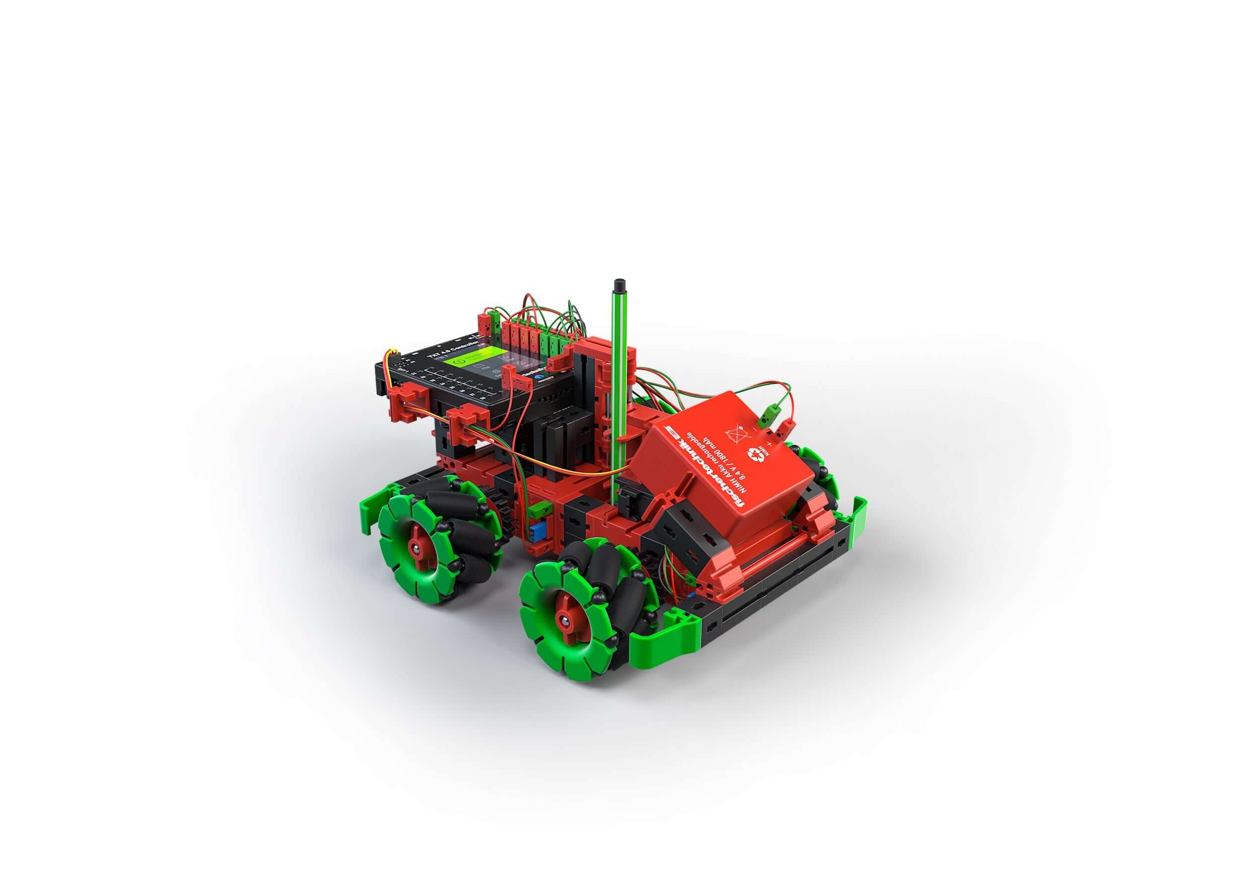Add On STEM Coding Ultimate: Omniwheels robotics model showcasing enhanced mobility and coding features.