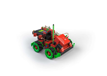 Add On STEM Coding Ultimate: Omniwheels robotics model showcasing enhanced mobility and coding features.