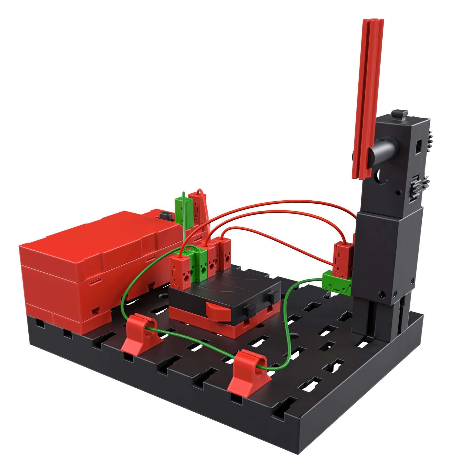 CLASS SET Electrical Control model showcasing colorful components and wiring for teaching electrical circuits in schools.