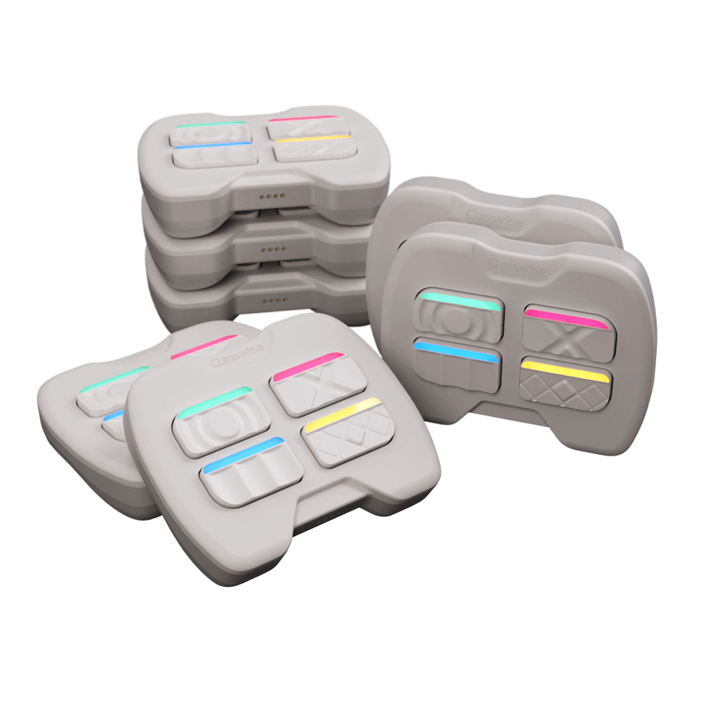 Classwise Classpads set of 10, designed for interactive and gamified classroom engagement.