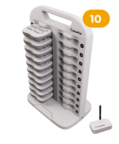 Classwise educational device for gamification with multiple slots and wireless connector, model 10.