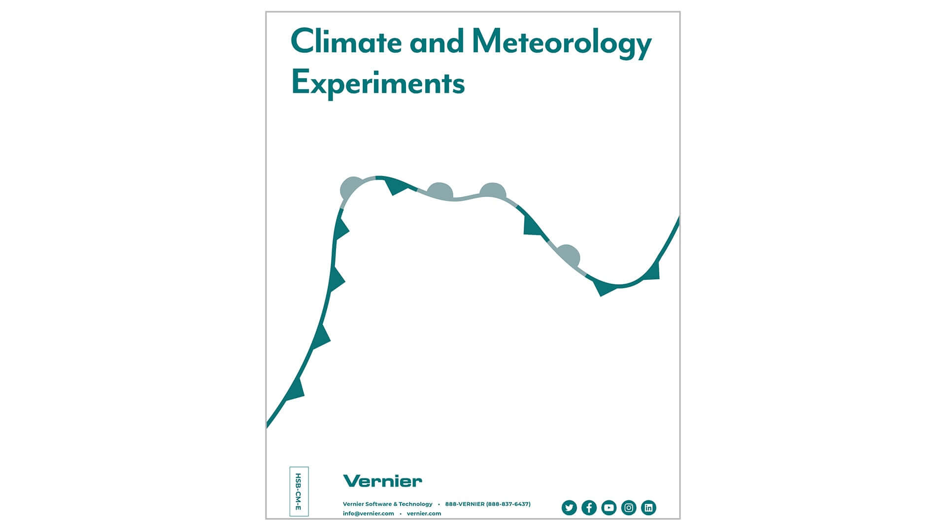Cover of Climate and Meteorology Experiments print and e-book featuring interactive weather studies and data collection.