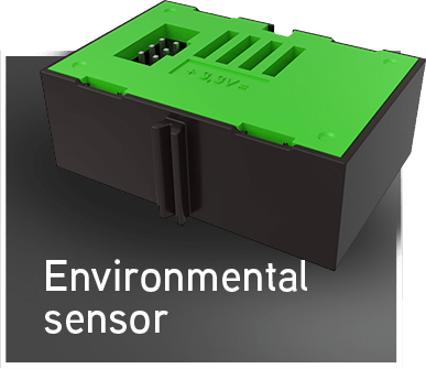 Environmental sensor module for IoT applications in robotics and STEM education.