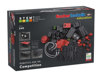 Add On STEM Coding Ultimate: Competition set for Robotics TXT 4.0 Base Set with various components.