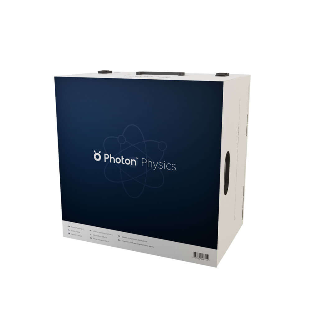 Photon Physics teaching kit box for engaging physics education and experiments.