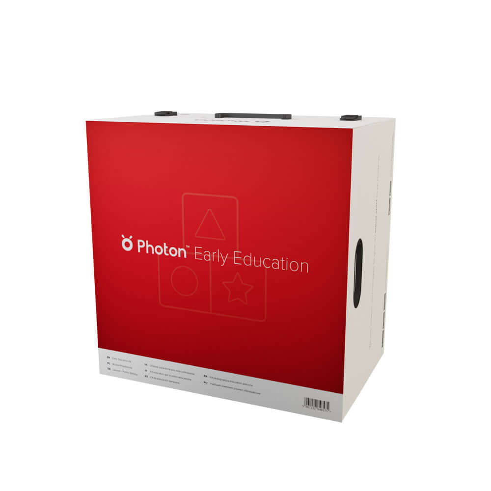 Photon Early Education Kit box featuring engaging activities for young learners' social and cognitive development.