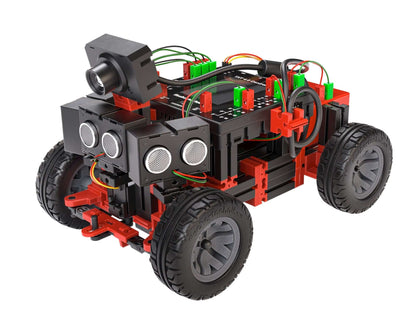 STEM Coding Competition - Future Engineers robotic vehicle showcasing engineering and coding skills in a competitive setting.