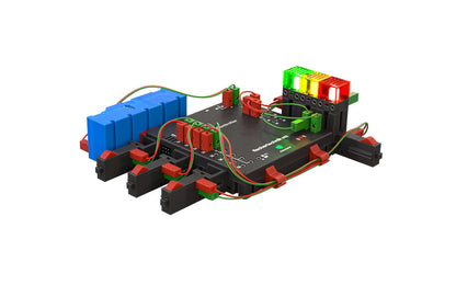 STEM Coding Max educational robotics kit featuring Li Ion battery for problem-oriented programming.