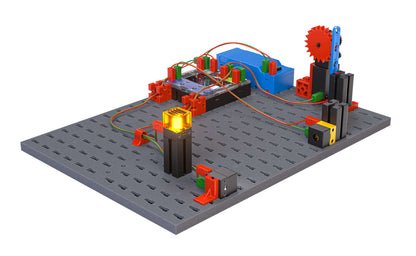 STEM Coding Pro robotics kit with circuits, lights, and motors for fun learning in robotics and coding.