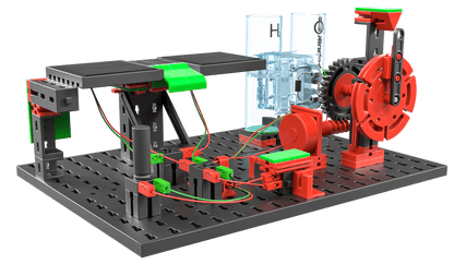 STEM Renewable Energies project model showcasing sustainable energy concepts with interactive components.