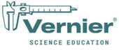 Vernier Science Education logo featuring a caliper tool for educational purposes.