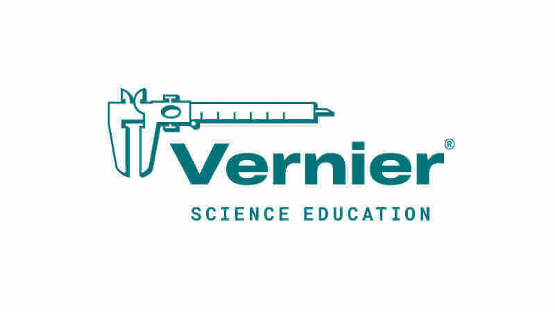 Vernier logo for Science Education, featuring a caliper graphic and teal text.